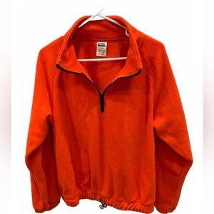 Love & Sports Mens  Sweatshirt Pullover Orange Size Large